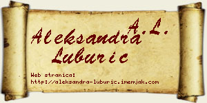 Aleksandra Luburić vizit kartica